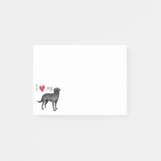 I Love my Black Lab Post-it Notes (Front)