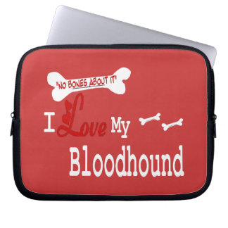 I Love My Bloodhound Laptop Sleeve