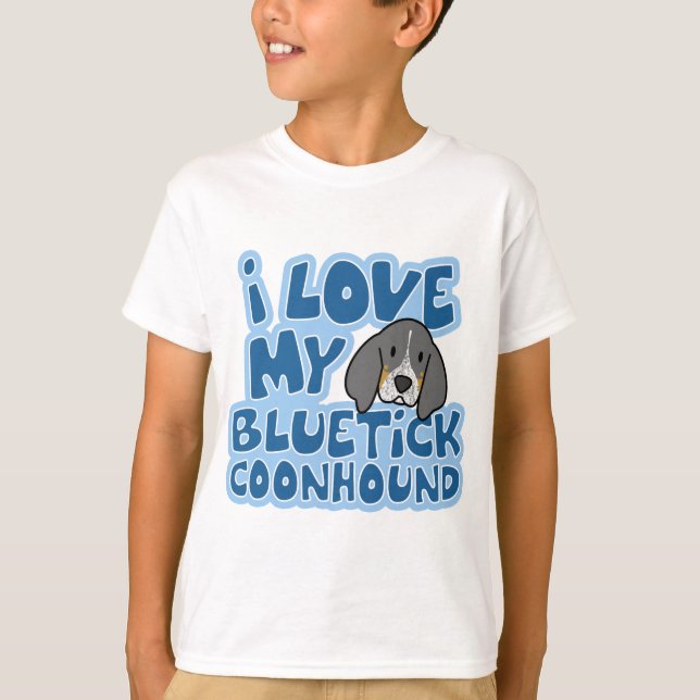 I Love My Bluetick Coonhound Child's T-Shirt (Front)