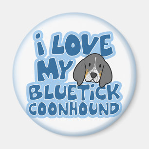I Love My Bluetick Coonhound Magnet