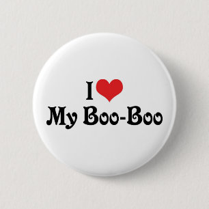 I Love My Boo Boo 2 Inch Round Button