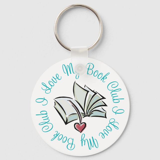 I Love My Bookclub Keychain (Front)