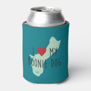 I Love My Boonie Dog Can Cooler