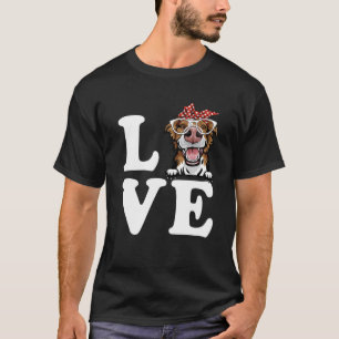 I Love My Border Collie Bandana Sunglasses Dog Lov T-Shirt
