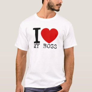 I Love My Boss (Black) T-Shirt