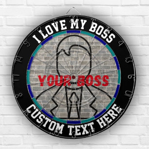 I love my boss dartboard fun game stress relief