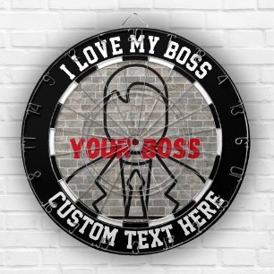 I love my boss dartboard fun game stress relief