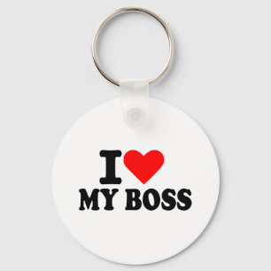 I love my boss keychain