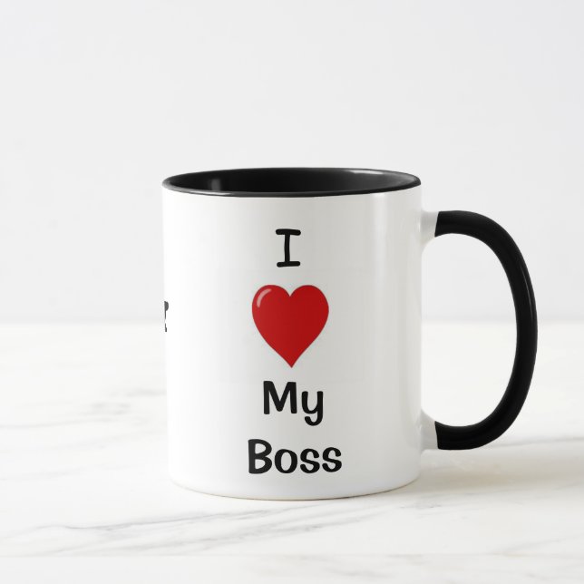 I Love My Boss My Boss Loves Me - Fun Boss Mug (Right)