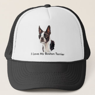 I Love My Boston Terrier Cap