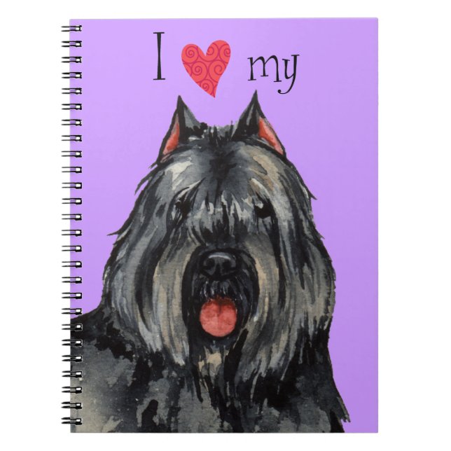I Love my Bouvier Notebook (Front)