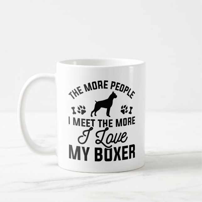 I Love My Boxer Coffee Mug (Left)