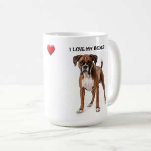 I Love My Boxer Coffee Mug
