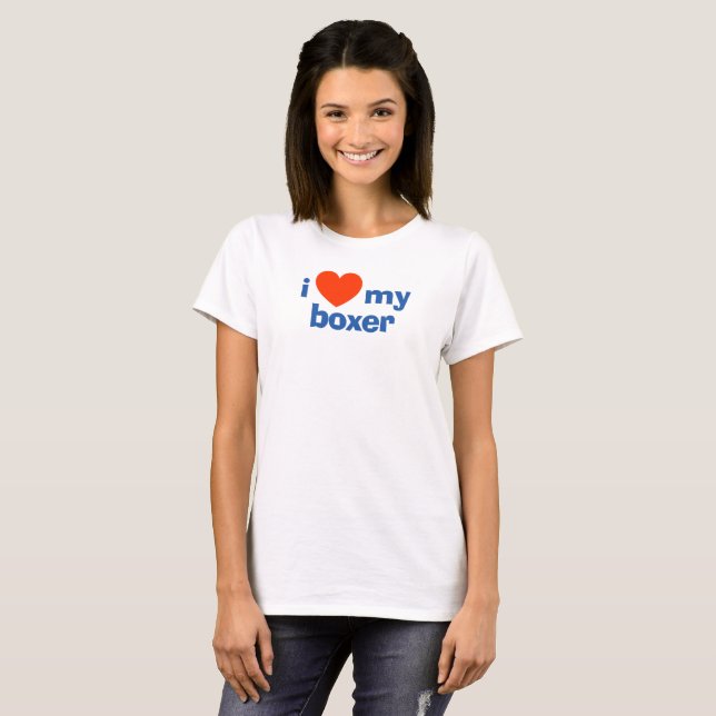 I Love My Boxer Tank Top (Front Full)