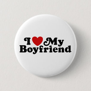 I Love My Boyfriend 2 Inch Round Button