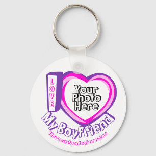 I love My Boyfriend Birthday Keychain