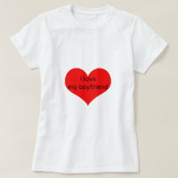 I Love My Boyfriend Boy Friend Red Heart Gift