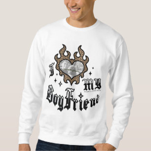 I Love My Boyfriend - Cheetah - DingusDesign Sweatshirt