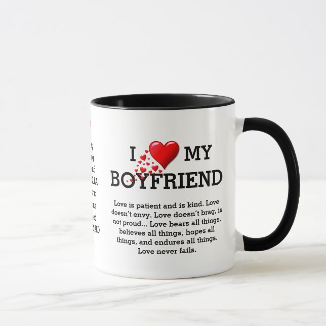 I LOVE MY BOYFRIEND Custom Christian Mug (Right)