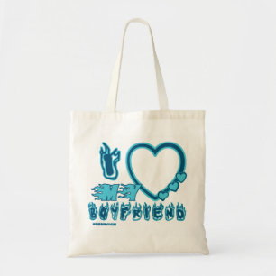 I Love My Boyfriend Custom Tote Bag