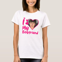 I Love My Boyfriend Heart Custom Photo