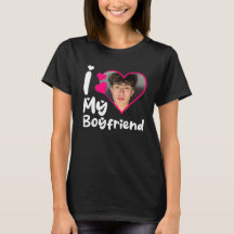 I Love My Boyfriend Heart Custom Photo