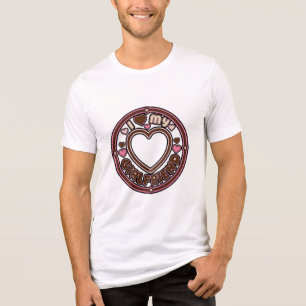 I Love My Boyfriend Heart T-Shirt Tri-Blend Shirt