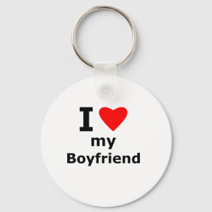 I Love My Boyfriend Keychain