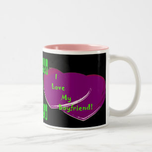 I Love My Boyfriend Mug (Change the names)
