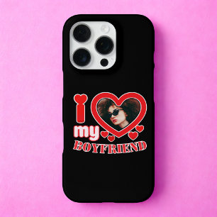 I Love My Boyfriend Personalized iPhone 16 Pro Case