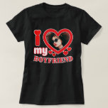 I Love My Boyfriend Personalized T-Shirt<br><div class="desc">I Love My Boyfriend Personalized Photo and Text</div>