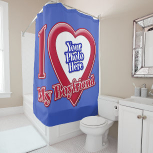 I Love My Boyfriend Photo Red Heart D R Blue