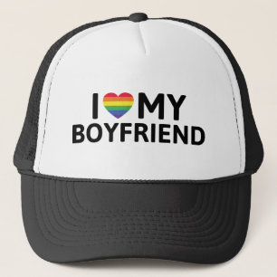 I Love My Boyfriend Trucker Hat