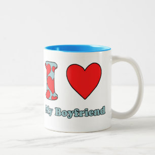 I love my boyfriend Two-Tone coffee mug