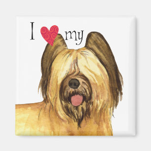 I Love my Briard Magnet