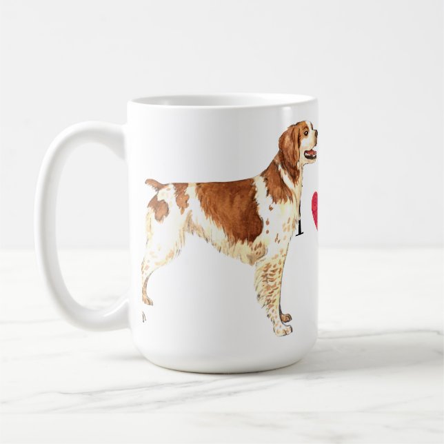 I Love my Brittany Coffee Mug (Left)