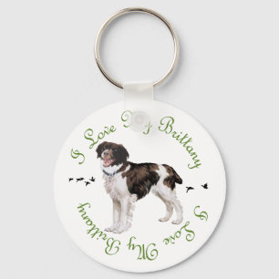 I Love My Brittany Keychain
