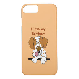 I Love My Brittany Spaniel Dog Lovers Phone Case