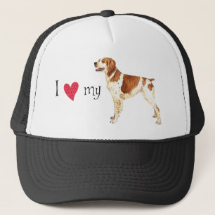 I Love my Brittany Trucker Hat