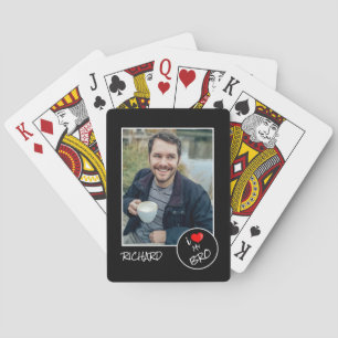 I Love My Bro, Custom Photo – Personalized Playing Cards