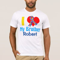 I Love My Brother Autism Awareness Custom
