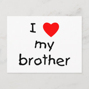 I Love My Brother Postcard