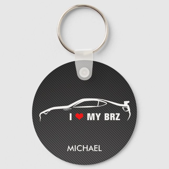 I Love My BRZ Keychain (Front)