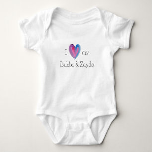 I Love My Bubbe and Zayde Baby Bodysuit