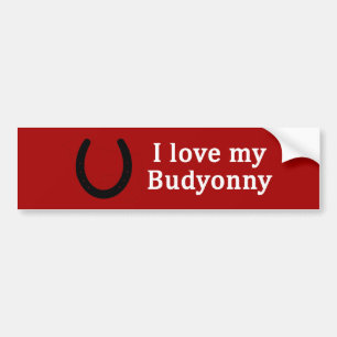 I Love My Budyonny Horse Bumper Sticker