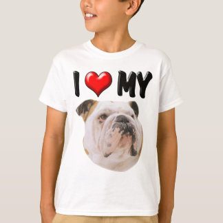 I Love My Bulldog T-Shirt