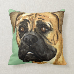 I Love my Bullmastiff Throw Pillow