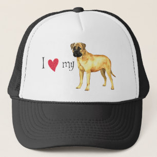 I Love my Bullmastiff Trucker Hat