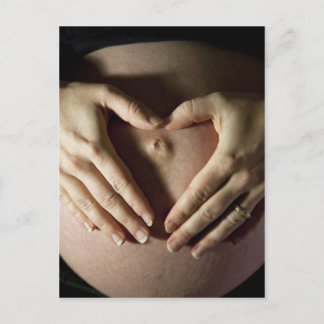 I Love My Bump Announcement Postcard