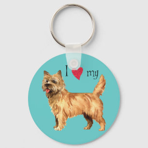 I Love my Cairn Terrier Keychain